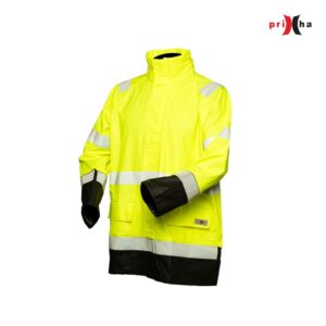 Priha Hi-Vis sadetakki 430T – vedenpitävä ja hengittävä näkyvä sadetakki