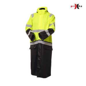 Priha 4312 Hi-Vis pitkä sadetakki – vedenpitävä ja kestävä huomiotakki