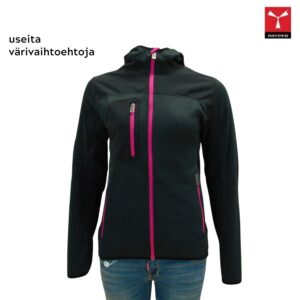 Naisten Softshell-Neulos Takki yhdistää modernin neulotun polyesterimateriaalin ja tyylikkäät softshell-yksityiskohdat. Täydellinen arkeen ja ulkoiluun.