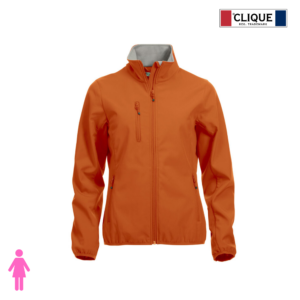 Clique Naisten softshell takki oranssi